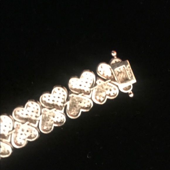 STERLING SILVER STAMP. 925 Cz Bracelet - Picture 4 of 5